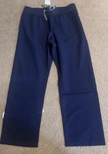 NWT Figs Women Black High Wasted straight leg Livingston Pants LP Navy