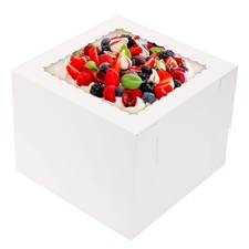 28pcs Cake Boxes, 10x10x8 Inch Bakery Boxes, Cake Boxes for Pastries, Dessert...