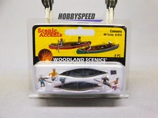 WOODLAND SCENICS CANOERS FIGURES 8 PIECES HO SCALE train landscape WDS1918 NEW