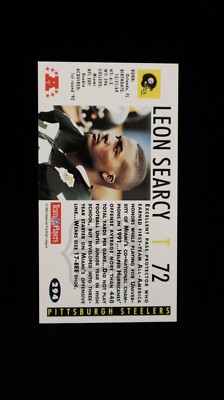1992 Leon Searcy RC Pittsburgh Steelers GameDay Card #294 | eBay