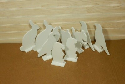 Animal Silhouette Target Targets - 10 Pcs 1/4'' Mild Carbon Steel