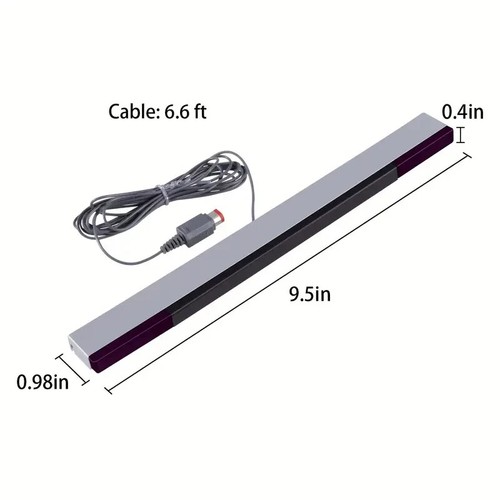 Wired Infrared Motion IR Signal Ray Sensor Bar for Nintendo Wii Wii U Remote - Picture 2 of 4
