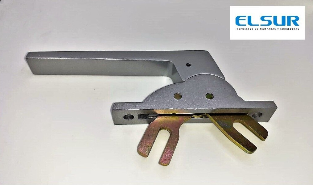 RAN MANILLA CREMONA ANTIGUA ACCIONAMIENTO FRONTAL COLOR PLATA (1 UNIDAD)