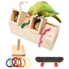 Parrot Puzzle Training Toy - Fun Bird Supplies for Mental Stimulation Play