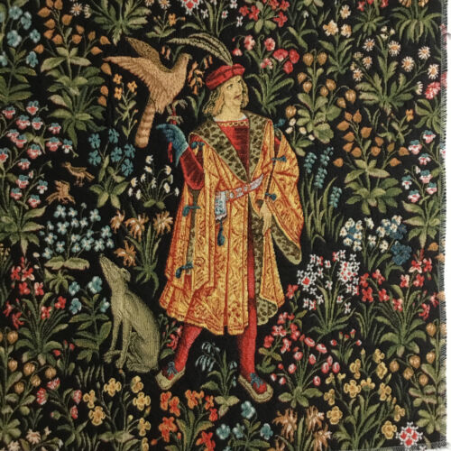 Gobelin Tapisserie Tapestry Kissen Paneel Porträt W. Moris Basteln Stoff 48x48cm - Bild 25 von 31