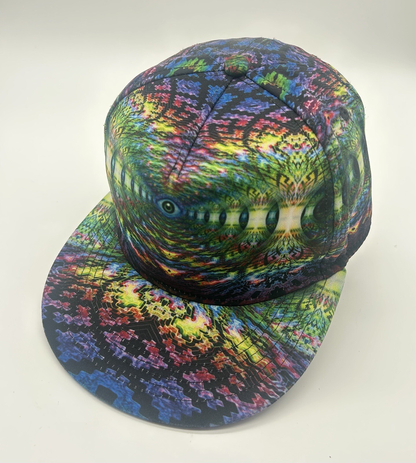 Psychedelic Rave Snapback Hat - image 1