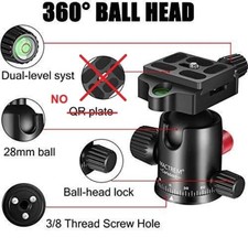 Tripod Ball Head MACTREM Carlsbad 360 Degree Aluminum Alloy Light-Weight