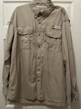 Magellan Outdoors Fish Gear Long Sleeve Men s Shirt Laguna Madre Light Brown XL