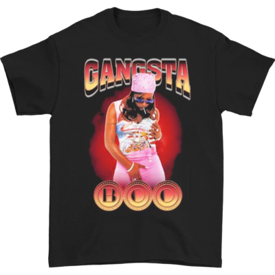 Gangsta Boo Rapper T-shirt Black Short Sleeve All sizes S to