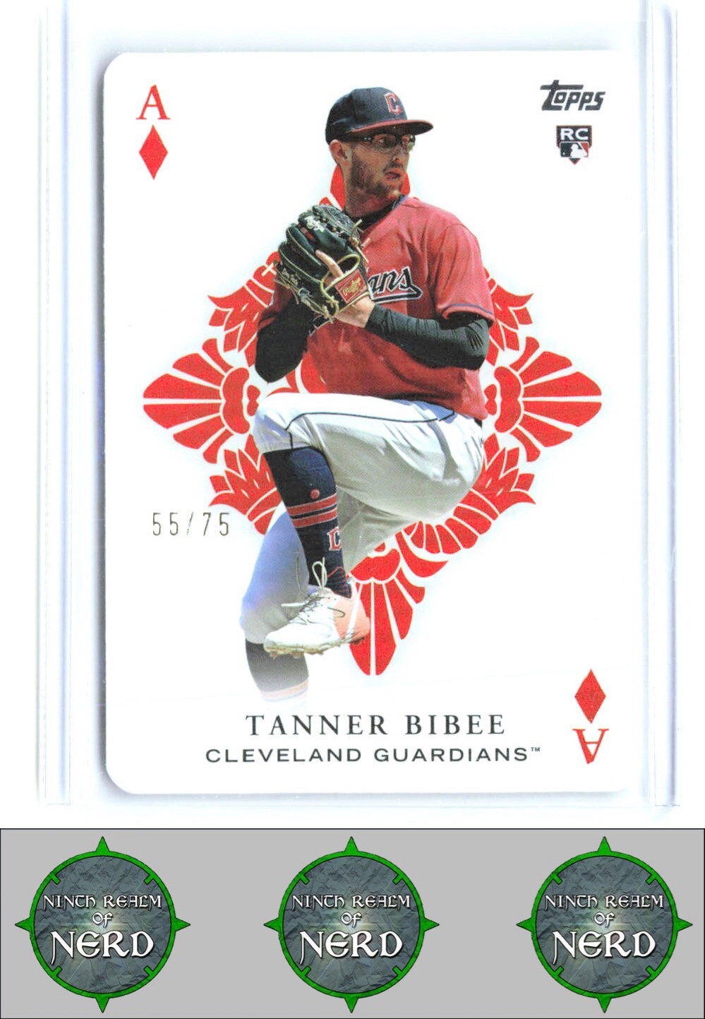 2023 Topps Update #AA-68 Tanner Bibee All Aces Gold #/75