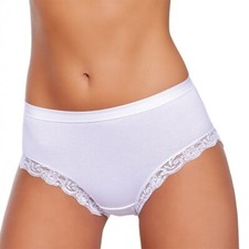Jadea 532 Women Lace Cotton Modal Elastic Stretch Underwear Midi Briefs