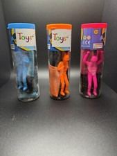 Toy Skydiver Parachute Men Set of 3 Tangle Free