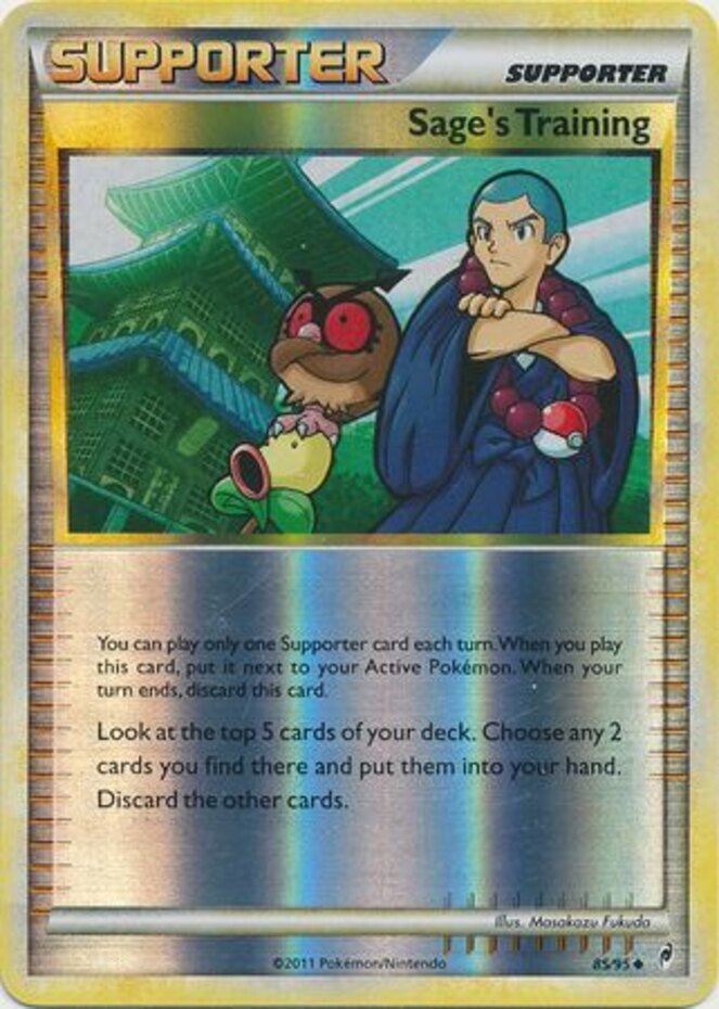 NM-Mint, English - 1 x Pokemon Sage's Training - 85/95 - Uncommon - Reverse Holo