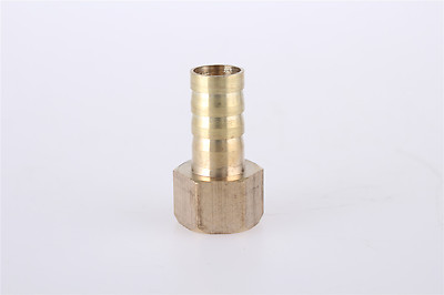 5 Pcs 1/4''PT Female Thread 10mm Hose Barb Brass Straight Coupler Fitting