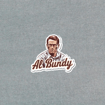 Al Bundy Caricature Sticker - Married with Children TV Show Funny Gift ...