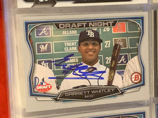GARRETT WHITLEY AUTOGRAPHED SIGNED 2015 BOWMAN DRAFT DRAFT NIGHT RAYS COA