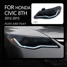 Gruppo Fari Led Per Honda Civic 2005-2012 DRL Segnale Di Girata Coppia Fanali