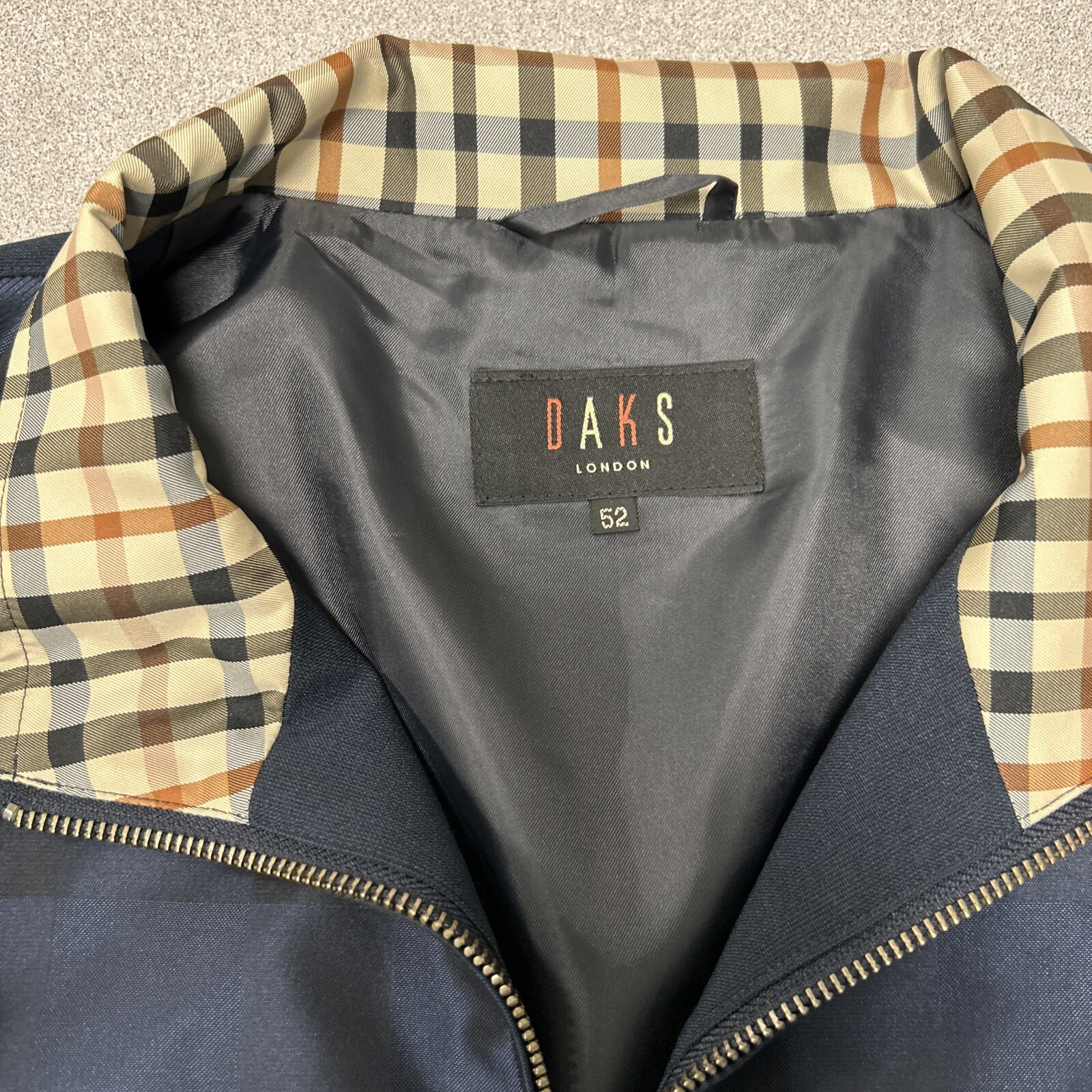 DAKS London Bomber Jacket Mens Size 52 Blue image 2