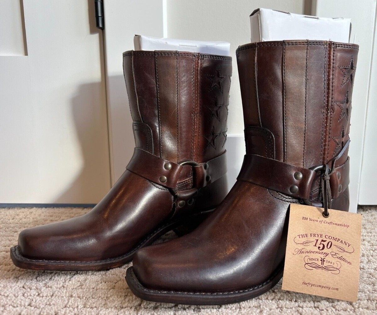 FRYE 150th Anniversary Harness Americana Boots, Womens Sz 7.5