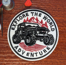 Nature Patch Explore The World Adventure Outdoors Wild Embroidered Iron On 3.25"