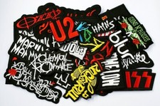 Rock Band Patches Lot of 10 Wholesale Iron-on Fabric Patch Assortment