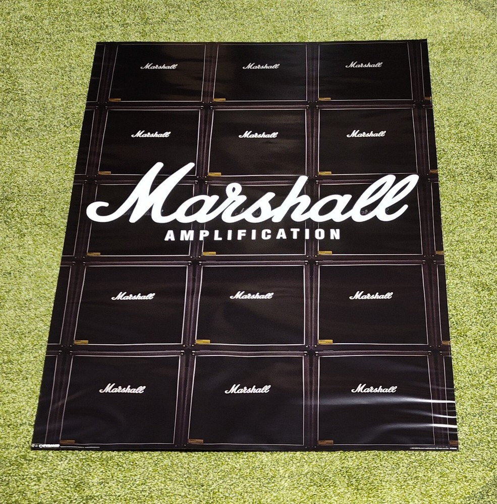 Marshall Amplification Poster - 24x36 No Tape No Holes
