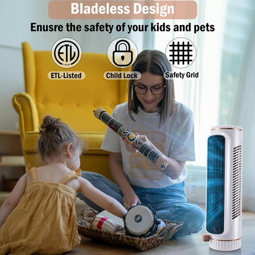 Air Conditioner Desktop Cooling Fan Wireless Desk Fan USB Charging for Home - Bild 13 von 15