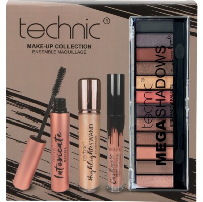 Neu & versiegelt TECHNIC Raspberry Ripple GEMISCHTE Make-up Kollektion GESCHENKSET  