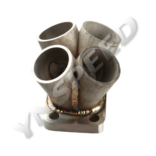 Stainless Steel 4 Cylinder T3 T3/T4 Turbo Flange Manifold Header Merge Collector - Picture 5 of 5