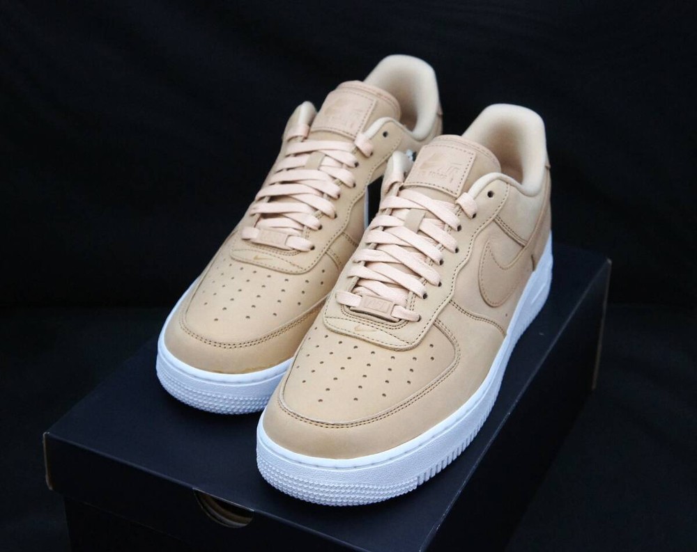 NIKE Men 10.5US W Us12   Wmns Air Force 1 Prm Mf Vachetta Tan/White Domestic