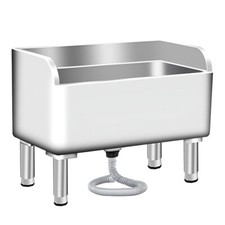 Stainless Steel Floor Mop Sink w/ Large Capacity Basin Freestanding Utility Sink