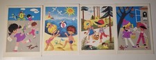 4 Gru&szlig;karten mit Motiven von Helga Knobloch, Kunstverlag Karl Pfleumer, Zittau