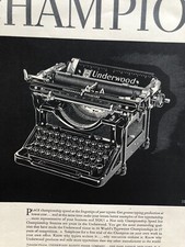 Vintage 1937 Underwood Typewriter Advertisement Life Magazine thumbnail