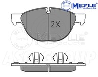 Meyle Bremsbelagsatz, Vorderachse Mit Anti Quietsch Platte 025 241 7219