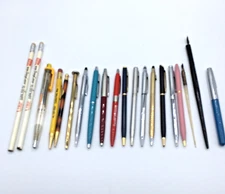 Vintage Lot of Ball Point Pens Mechanical Pencils Fountain Pens Use Parts Repair