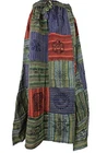 Handmade Patchwork Skirt Festival Cotton Elastic Bohemian Hippy Harem Baggy S10