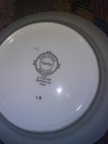 Set 3 Denby Fine China Your Majesty Bread Plates - Picture 3 of 3