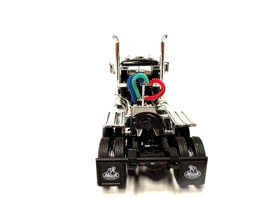 DCP FIRST GEAR 1/64 SCALE  R MODEL MACK DAY CAB, BLACK & CHROME