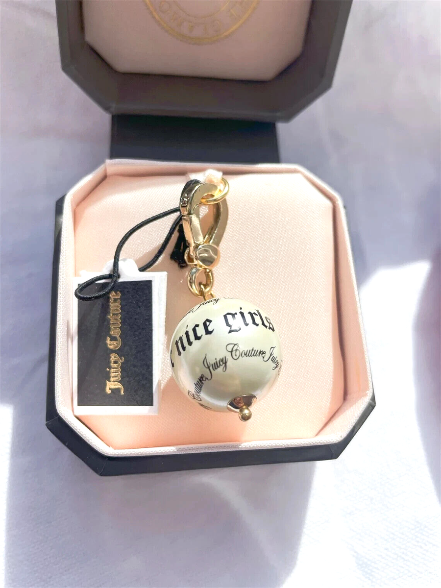 Juicy Couture 2009 Script Pearl Charm YJRU2658 Necklace /Bracelet