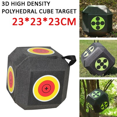 NEW Archery Polyhedral Target 3D High Density Self Healing Foam Cube 23CM