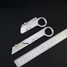 New Steel Handle Utility Folding Knife Box Paper Cutter Tool Quick Change Blade