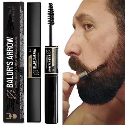 Waterproof Beard Pen Filler for Men by The Beard Struggle, Long Last Brush Pen