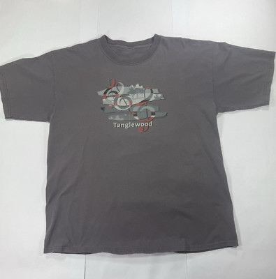 Tanglewood Graphic T-Shirt - Music Theme, Pre-Owned, Men's Size 