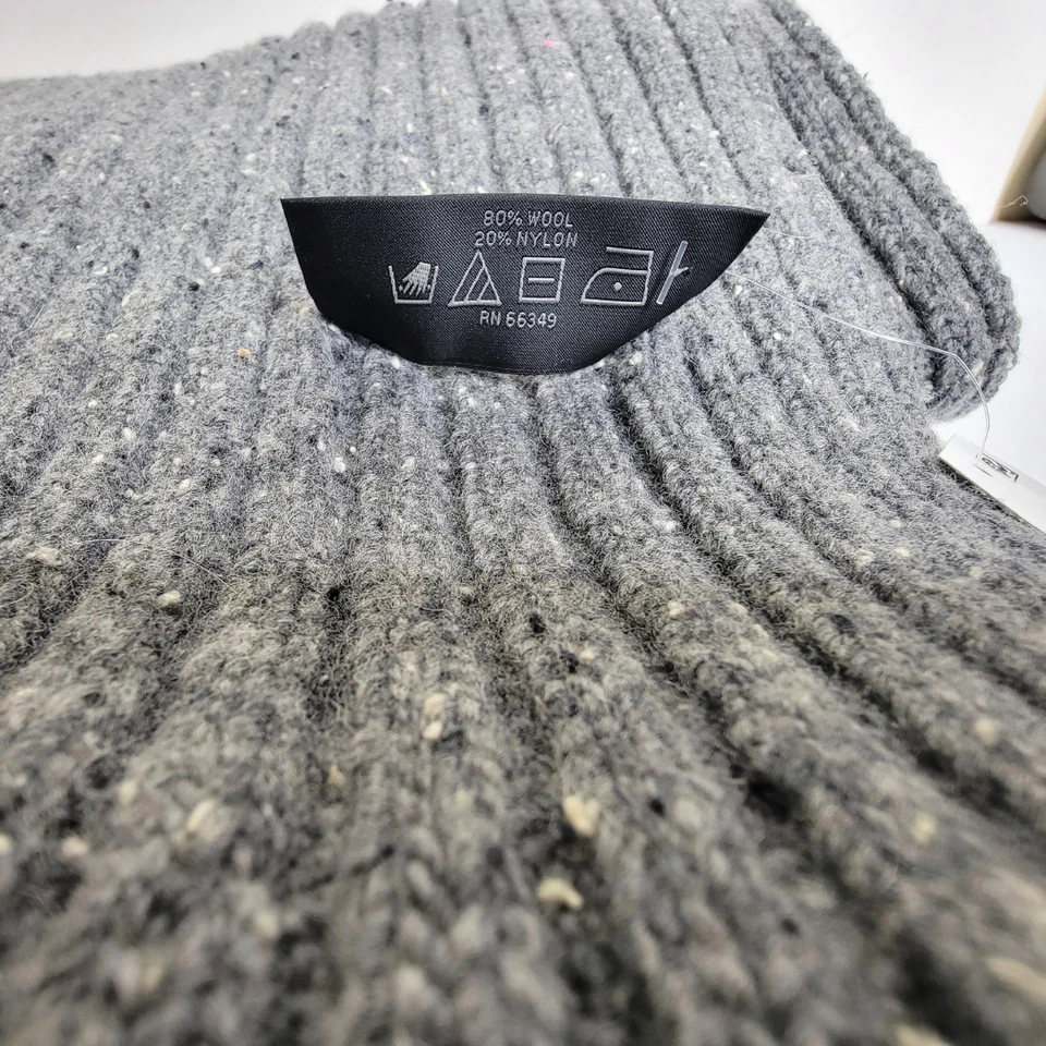 Bufanda Donegal gris Bloomingdale's para hombre mezcla de lana 74" x 10" largo gris - nueva con etiquetas Foto 4 de 4