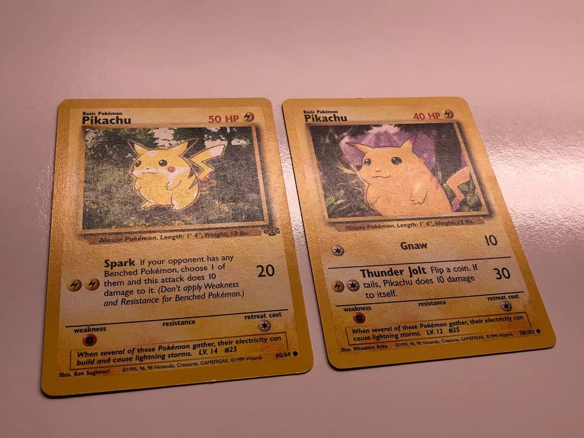 Vintage Pikachu - Base Set - 58/102 - Pokemon Card - EXC / Near