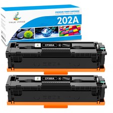 2 Toner Compatible With HP 202A CF500A LaserJet Pro M254dw M281cdw M281fdw-Black