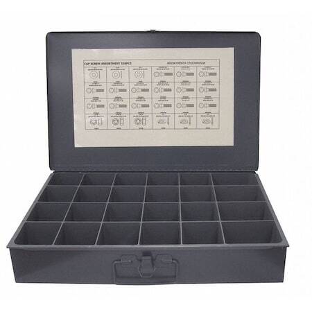 Zoro Select Cps1laa2gr Hex Head Cap Screw Assortment, Steel, Zinc Plated Finish-image