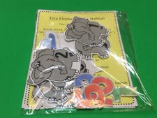 Five Little Elephants Flannel Board Set - Laminated Activity Set - Teaching