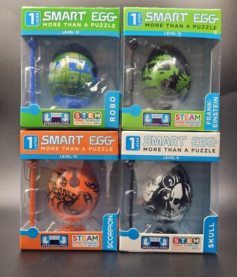 4x  Smart Egg  set  3D Labyrinth Puzzle und Lernspielzeug 4 verschiedene Level 