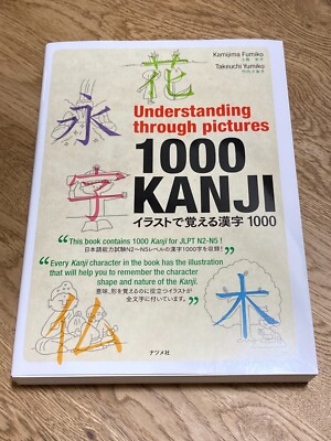 Understanding through Pictures 1000 KANJI to Learn Study illustration Book Japan